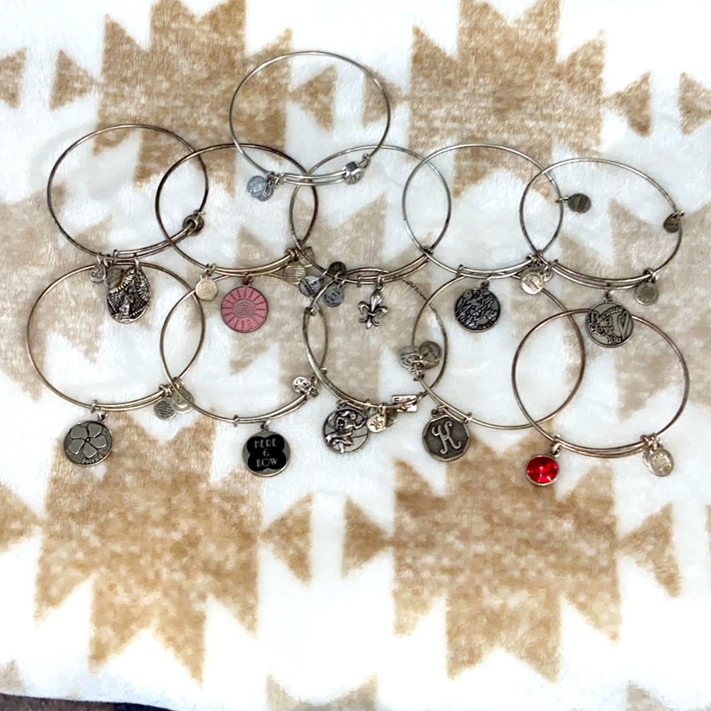 Silver Charm Bracelet Set Alex and Ani